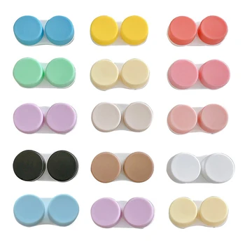 1tk Armas Värvilised Kontaktläätsed Juhul kontaktläätsede puhul Silmad Kontaktid Travel Kit Omanik Objektiivi Konteiner Mini Ring Candy Värv 4