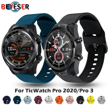 22mm Randme Rihmad Bänd TicWatch Pro 2020 smartwatch Rihma Tic Vaadata Pro 3 Ticwatch GTX E2 S2 Ansamblid Sport vöö, käevõru