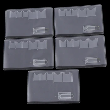 5tk/palju Selge, Universaalne, 6 Sim-Kaardi Ladustamise Korral Box Kott on Lihtne Viia Protector mobiilselt Sim-Mälu Kaart