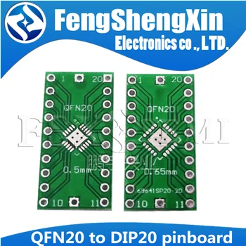 5tk pinboard QFN20, et DIP20 Adapter PIN-Pigi 0.5 0.65 mm PCB Transfer Juhatuse LFCSP20 DIP Converter Juhatuse Pigi Adapter