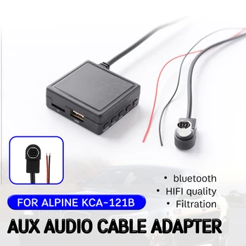 bluetooth-Vastuvõtja Aux Kaabel USB,mikrofoni Käed-vabad Aux Adapter ALPINE KCA-121B jaoks ALPINE 9887/105/117/9855/305S