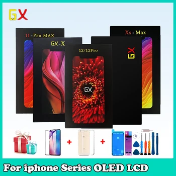 GX OLED Ekraan, iPhone X XS Max 11 12 Pro Max LCD Ekraan Puutetundlik Digitizer Assamblee Ei Surnud Pixel Varuosad