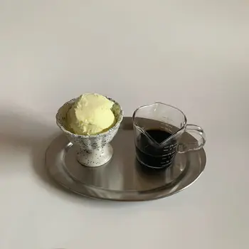 Korea In Style Blue Splash Jäätis Cup Magustoit Mini Cup Jogurt Tassi Keraamiline Tass