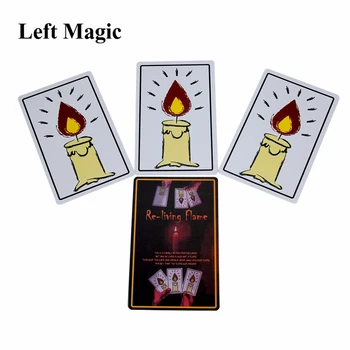 Lõbus Relighting Küünlad Kaardid Magic Trikke Uuesti Elu Leek Kaardi Lähedalt Street Magic Rekvisiidid, Mentalism, Illusioon Komöödia Tarvikud