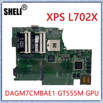 SHELI Dell XPS L702X 3D ekraaniga Sülearvuti Emaplaadi Koos GT555M GPU DAGM7CMBAE1 HM67 CN-0TXP27 0TXP27 Mainboard