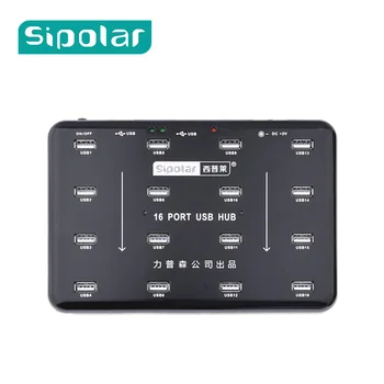 Sipolar 16-port USB 2.0 Paljundusaparaadid Hub USB koopiamasinate Toetab U-Disk TF-kaardi lugeja partii tootmiskatse kopeerida tarkvara