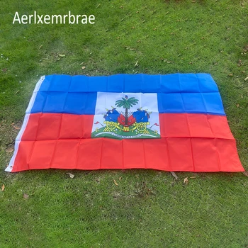 tasuta kohaletoimetamine aerlxemrbrae lipu Haiti Lipu 90x150cm 100% Polüester 2 Pool Trükitud Riigi Lipu all Haiti Sport