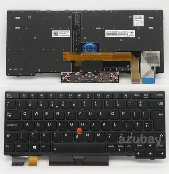 UK Klaviatuur Lenovo Thinkpad X13 Gen 1 2020, L13 Gen 2, L13 Jooga Gen 2, 5N20V43352 5N20V43205 5N20V43061, Taustvalgustusega, Must